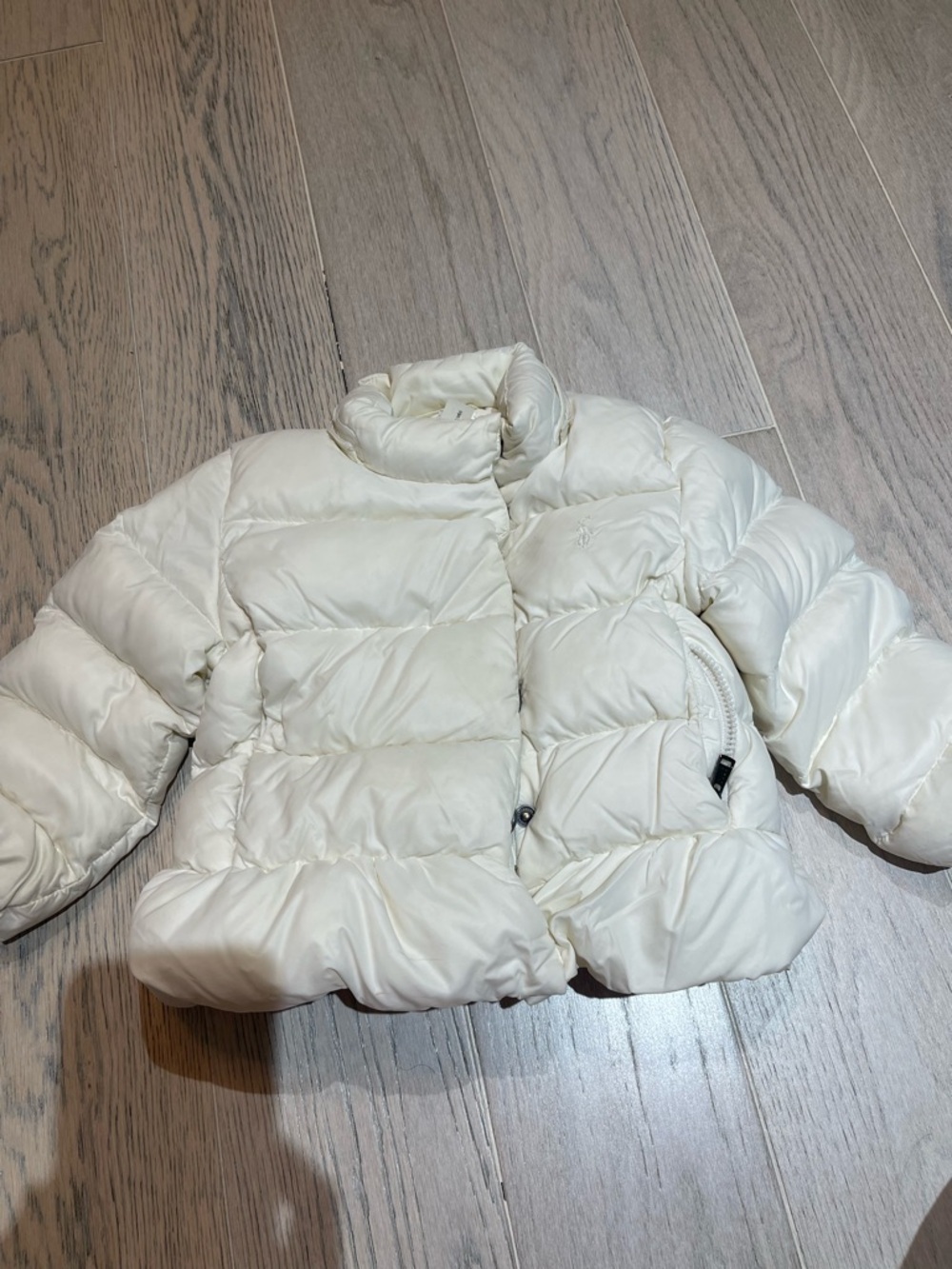 Kids White Puffer Jacket - Lightweight Warmth